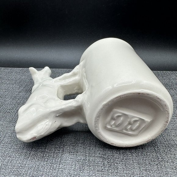 Vintage Ceramic Cow Milk Pitcher Creamer Jug Country Cow Decor Farmhouse Rare - Picture 4 of 9